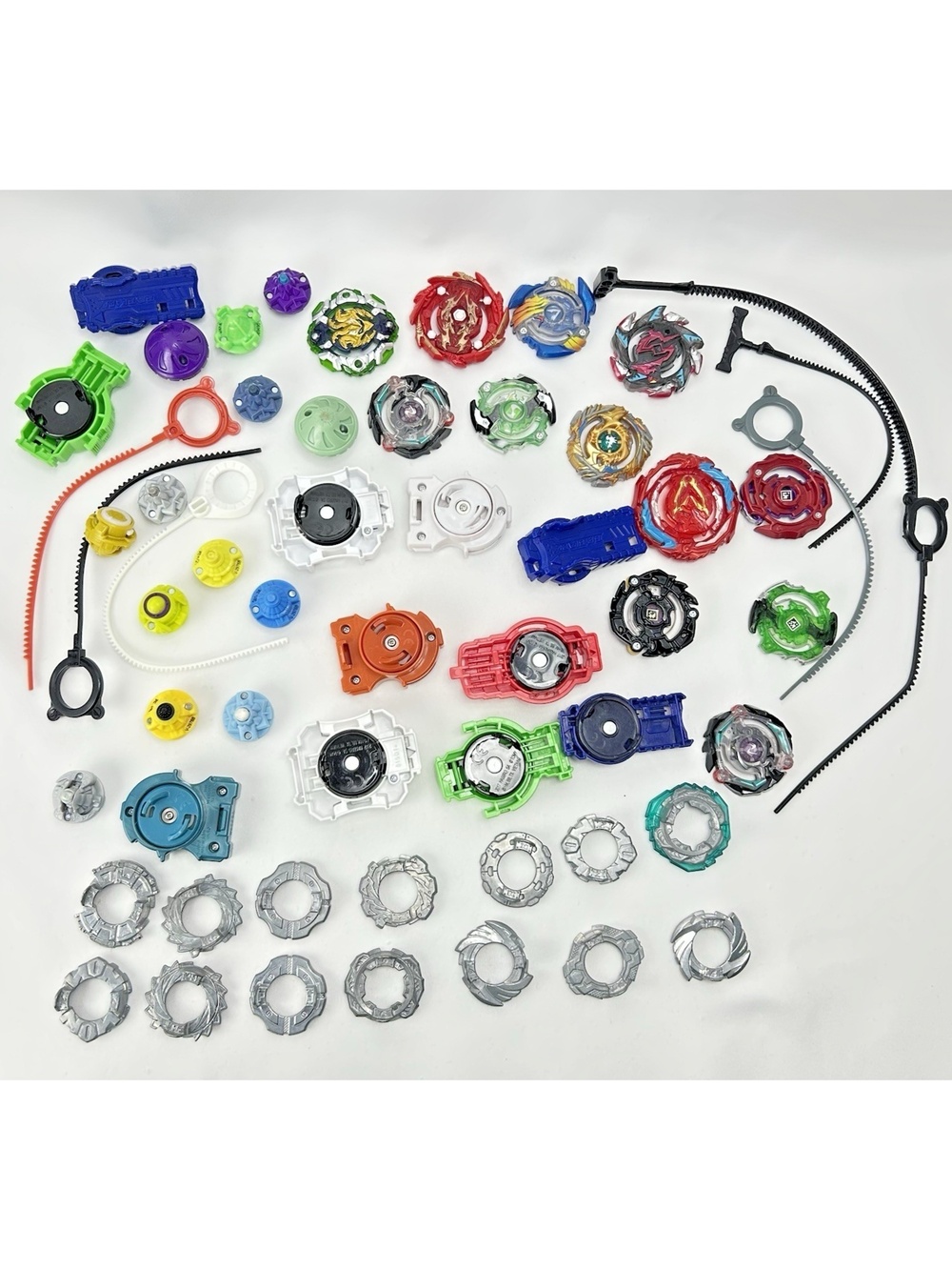 Takara Tomy Hasbro Beyblade Bulk Lot Various Metal Disc Drivers Launchers